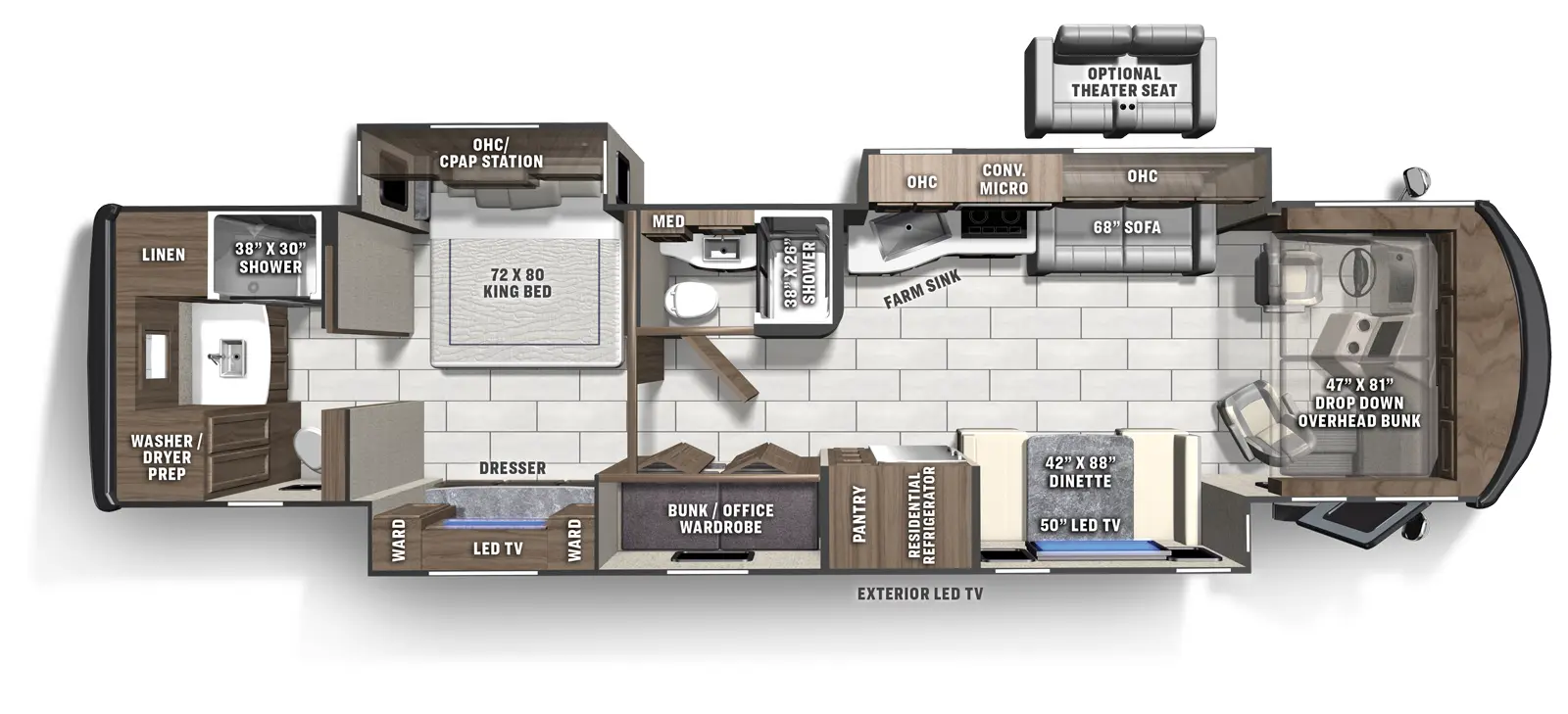 Sportscoach Rd 402TS Floorplan